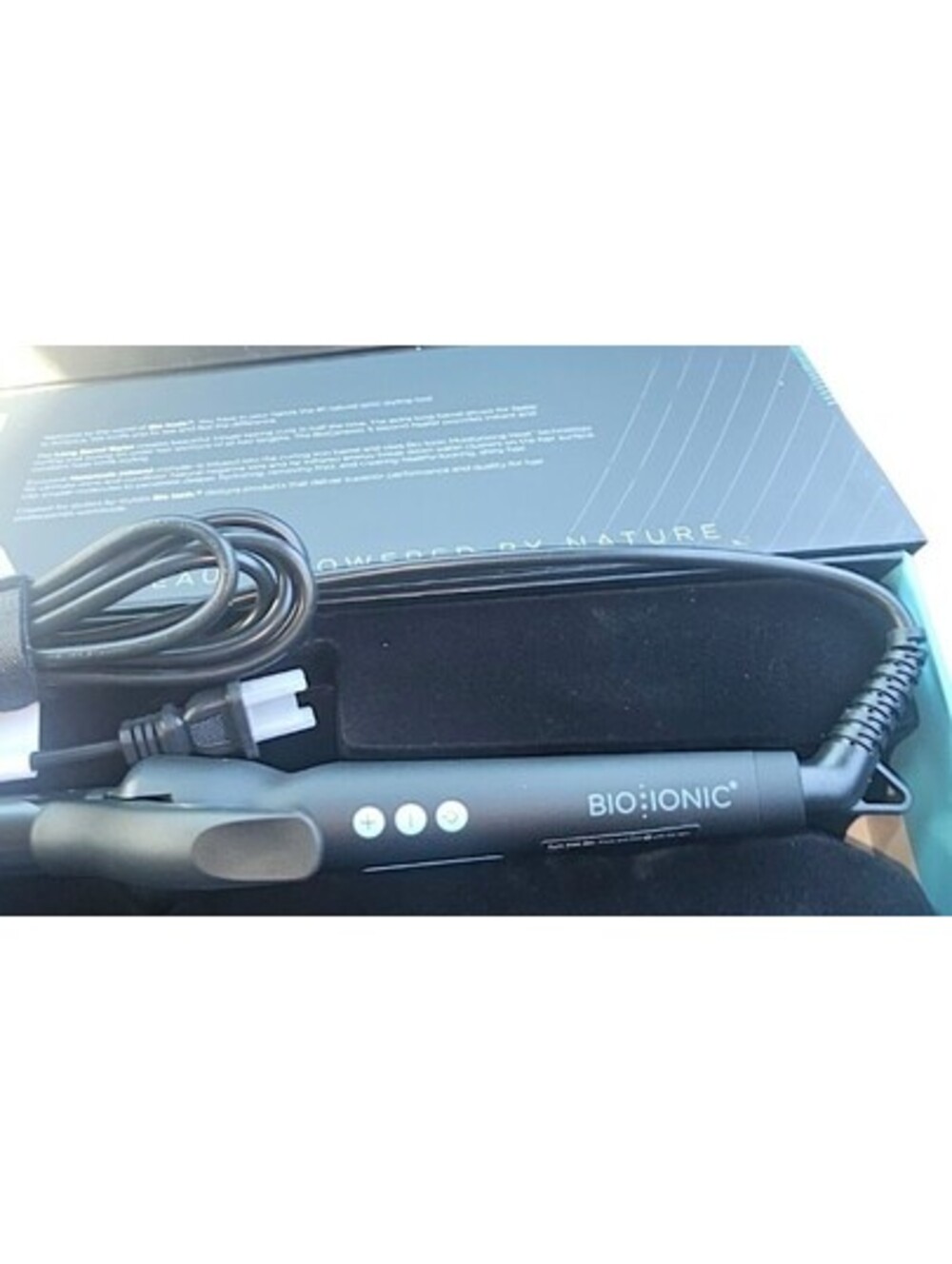 Bio Ionic Long Barrel Styler 1" Pro Curling Iron Nanoionic Ceramic NEW Open Box - Picture 3 of 6